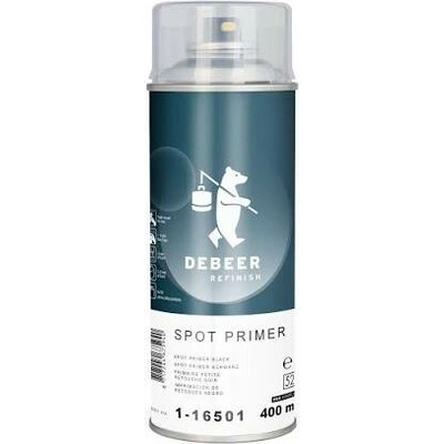 DeBeer 1-16501 Spot Primer Black - 1K plnič v spreji čierny 400 ml