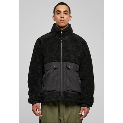 Urban Classics Мъжко пухено яке в черен цвят Urban Classics SherpaUB-TB6329-00825 - Черен, размер S
