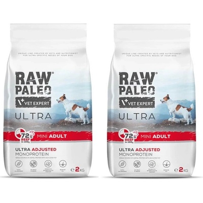 Vetexpert Raw Paleo Ultra Beef Adult Mini 2 x 2 kg