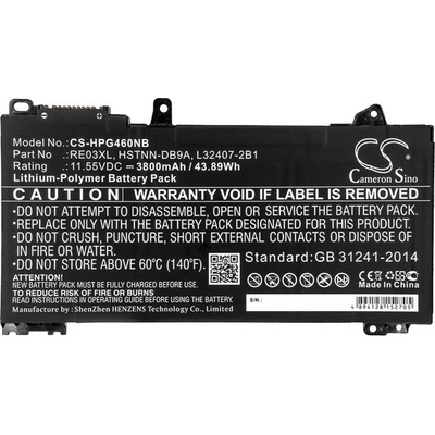 Cameron Sino HP PROBOOK 430 G6-5PP35EA, PROBOOK 440 G6-5PQ07EA, HSTNN-0B1C, LipO, 11.55V, 3800mAh, CAMERON SINO (CS-HPG460NB)