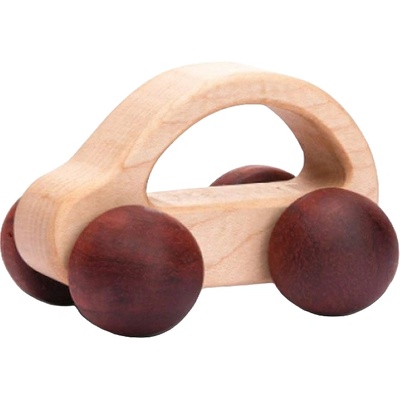 Smart Baby Дървена количка Smart Baby - Светла, с тъмни колелета (ACT301-02)