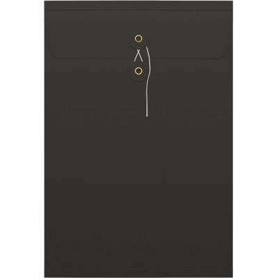 Kapacitní obálky String & Washer - 162 x 114 mm (C6) - Černá