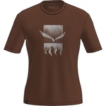 Salewa Мъжка спортна тениска Salewa Eagle 3Cime T-Shirt Sport shirt - Earth Brown - размер 46 (EU) (216-6026-0511)