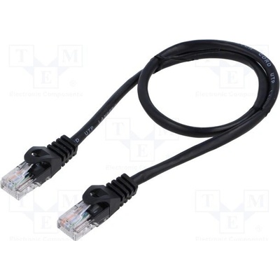 Lanberg PCU5-10CC-0050-BK patch, CAT.5E UTP, 0.5m, černý