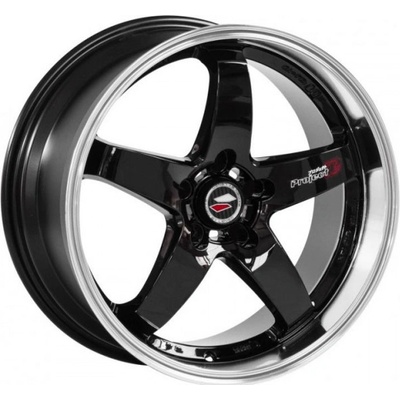 LENSO D1R 8x18 5x108 ET45 gloss black polished