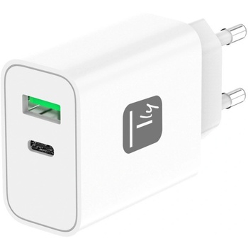 Image 1 of TECHLY IPW-USB-30WACG зарядно за мобилни устройства Универсален Бяла Променлив ток (AC) Бързо зареждане На закрито (TLY_621901)