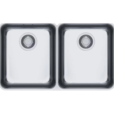 Franke Мивка от неръждаема стомана Aton Sottotop, под плот, 2 корита, 770х450 мм (122.0536.341)