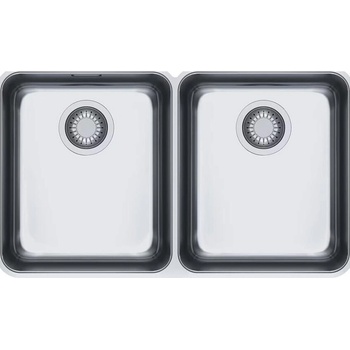 Franke Мивка от неръждаема стомана Aton Sottotop, под плот, 2 корита, 770х450 мм (122.0536.341)