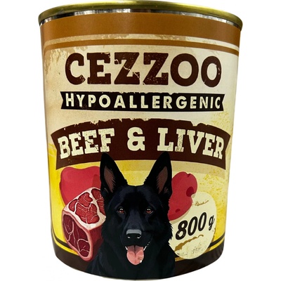 Cezzoo Hypoallergenic Beef and Liver 8 x 800 g