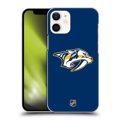 Pouzdro na mobil Apple Iphone 12 MINI - HEAD CASE - Hokej NHL - Nashville Predators - Velké Logo (Obal, kryt pro mobil Apple Iphone 12 MINI - Hokejové týmy - Nashville Predators - znak)