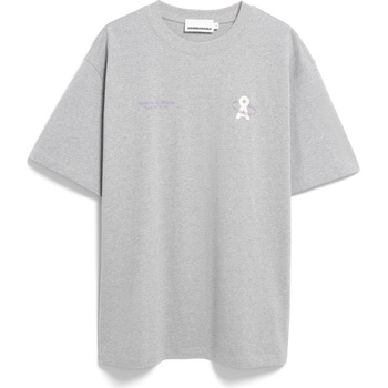 Armedangels Мъжка тениска ARMEDANGELS Maarkos Un-Wasted T-shirt - Silver Melange (216-8464-0211)