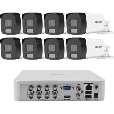 HIKVISION Комплект ZK8340W с 8 Камери 2MP Dual-Light Аудио и 2TB Диск (ZK8340W)