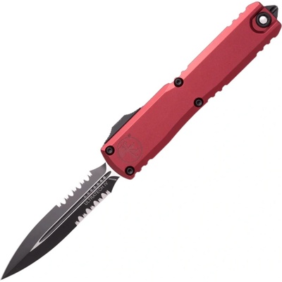 Microtech ULTRATECH GEN IV D/E BLACK PART SERRATE MERLOT 11224-2MR