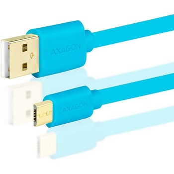 Axagon BUMM-AM10QL Micro USB 2A, 1m, modrý