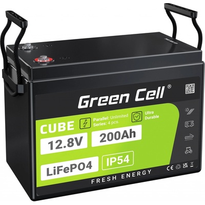 Green Cell Cube LiFePO4 12V 200Ah 2560Wh IP54 LFPGC12V200AH – Hledejceny.cz