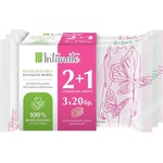 Nature of Agiva Intimate Биоразградими интимни кърпички, 3 х 20 броя - ozone
