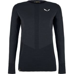 Salewa Дамско мериносово термобельо Salewa Women's Zebru Responsive L/S Tee Merino base layer - Onyx - размер 38 (EU) (115-1305-0513)