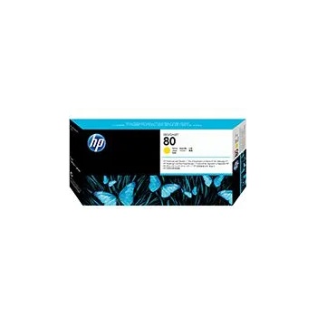 Image 1 of HP Printhead & Cleaner 80 Yellow