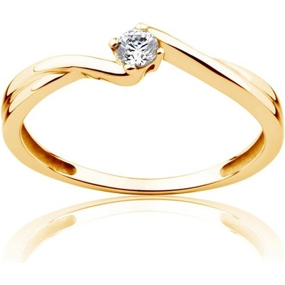 Savicki zásnubní prsten Classical Inspiration žluté zlato diamant PI Z D 00082