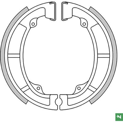 NEWFREN brzdové čelisti přední KAWASAKI KDX 175 80-82, KE 125/175 76-85, KL 250 80-84, KLX 250 79-80, KX 125 74-80 (120X28mm)