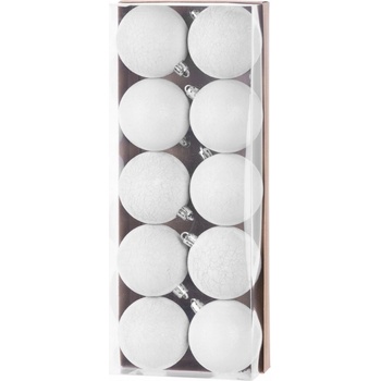 MagicHome Gule 10 ks biele na vianočný stromček 6 cm