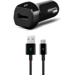 Ttec Зарядно за кола 12V SpeedCharger USB In-Car Charger, 2.1A, incl. Type C Cable - Черно
