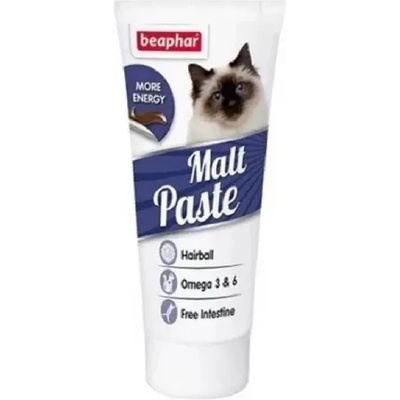 Beaphar Malt paste- малцова паста против образуване на топки косми в стомаха- 25 гр
