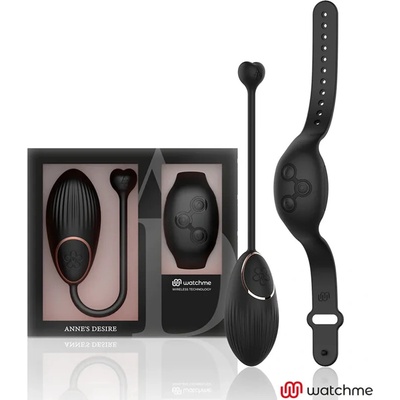 Anne S Desire Egg Wirless Technology Watchme Black - Vibračné Vajíčko