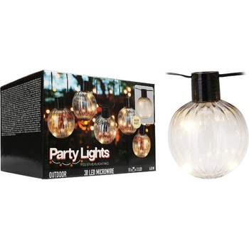 PROGARDEN Svetelná reťaz LED PARTY 10 žiaroviek 6,8m KO-AF5300250