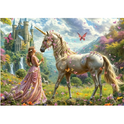 Educa - Puzzle Fairies, Unicorns and Butterflies - 500 piese
