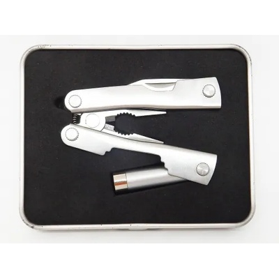 Мултифункционални клещи с фенерче в подаръчна кутия