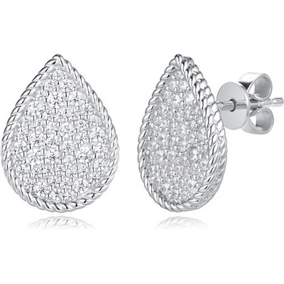 Silverino náušnice se zirkony 8733 SE08733CZZSW-1