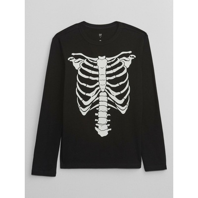 GAP dětské tričko s potiskem Halloween Černá