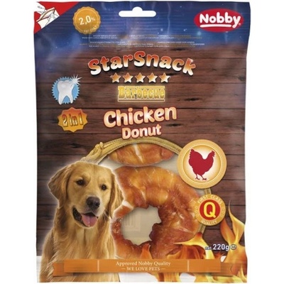 Nobby StarSnack Chicken Donut maškrty 10 cm 220 g