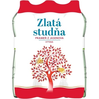 Zlatá Studňa Pramenitá voda sýtená 6 x 1,5 l