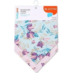Babyono Лигавник-бандана BabyOno - Be Active, 2 броя, Floral (5901435414965) - ozone