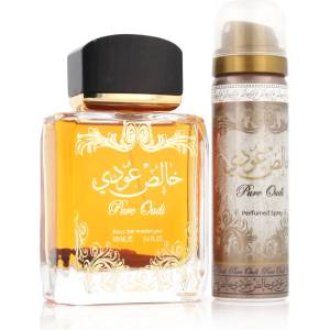 LATTAFA Pure Oudi Подаръчен комплект EDP 100 ml + дезодорант (случаен аромат от производителя) 50 ml