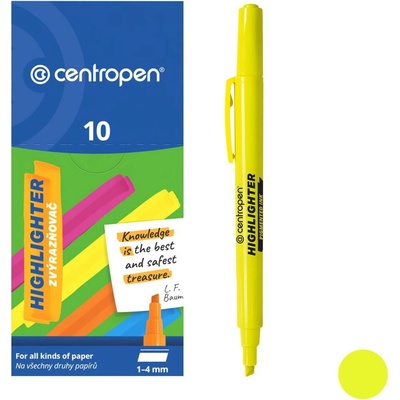 Centropen zvýrazňovač 8722 žlutá – Zboží Živě