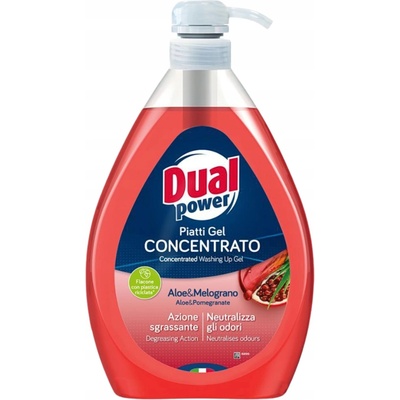 Dual Power profesionálny koncentrát na umývanie riadu s pumpičkou Aloe & Melograno 1 l