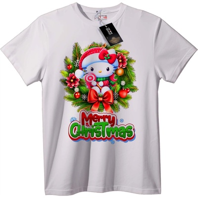NOONEBRAND Тениска Весела Коледа Сладък Герой - 2XL, Black