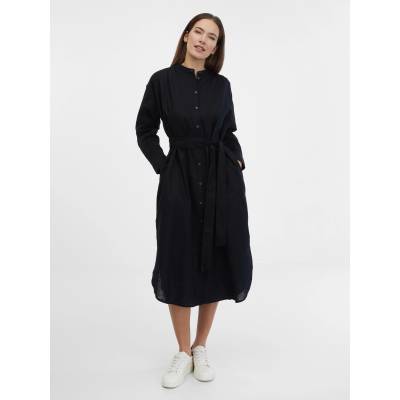 GAP Ленени ризови миди рокли GAP GAP | Cheren | ЖЕНИ | XXS