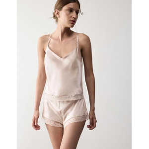 Marks & Spencer Копринена нощница с дантела Marks & Spencer бежова Marks & Spencer | Bezhov | ЖЕНИ | 6