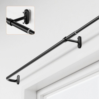 Onpira Garnýž - teleskopická tyč na závěsy 128-243 cm Černá – Zboží Mobilmania