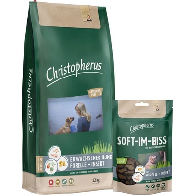 Christopherus bez obilovin pstruh a hmyz 12 kg