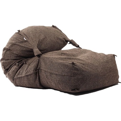 PUFRELAX Пуф, легло, 450л. Yoga XL, Mocha Latte, Перящ се калъф, Пълнеж с микс от мемори пяна и дунапрен, Гама Premium (PUF-M-YXL-PT-MCLT)