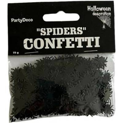 PARTYDECO Konfety - pavúky, 15g - Halloween