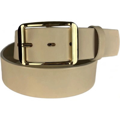 Penny Belts Dámský kožený opasek 53-44 krémový