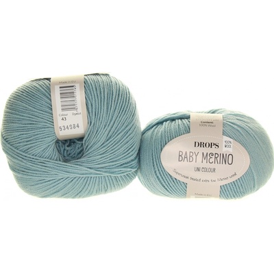 Drops Baby Merino 43 světle šedozelená