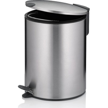 Kela Кош за отпадъци kela mats с педал (5 л) - сребрист мат (kela 23703)