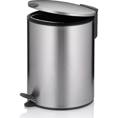 Kela Кош за отпадъци kela mats с педал (5 л) - сребрист мат (kela 23703)
